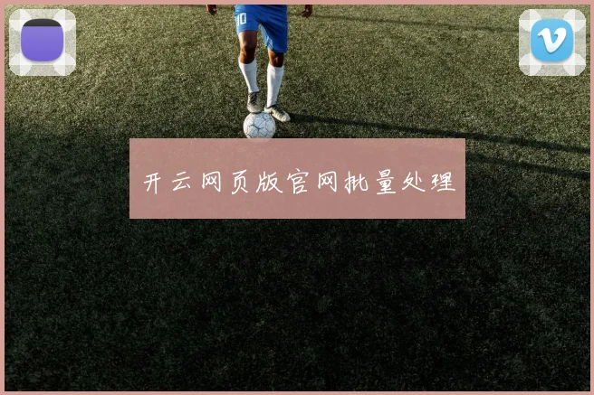 开云网页版官网批量处理